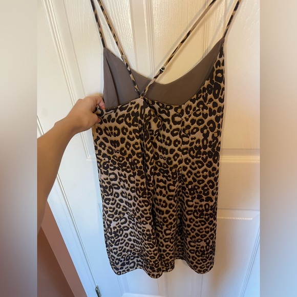 Rebecca Minkhoff Sam Slip Dress Leopard Print Size 8 - Picture 7 of 9